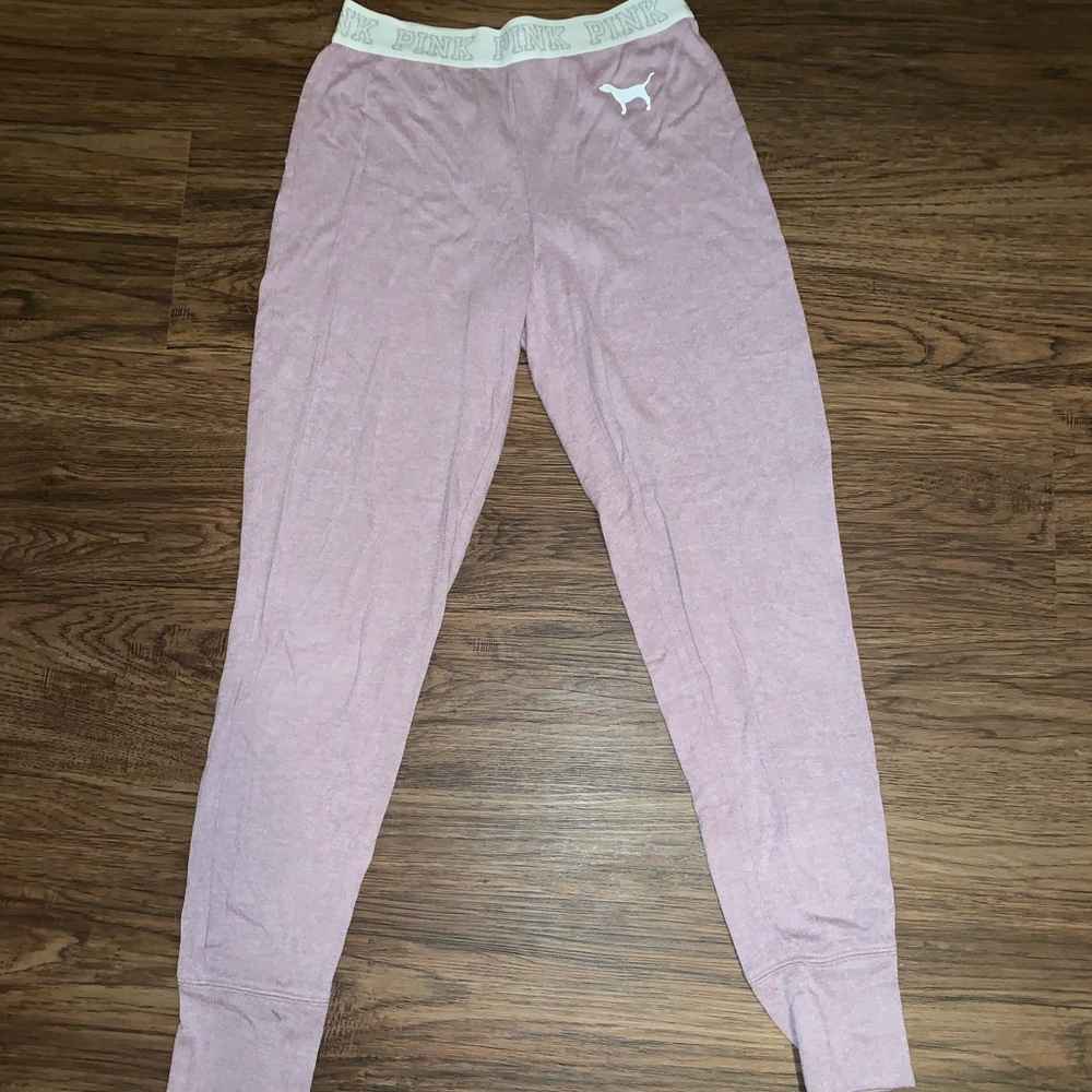 Pink pajama pants